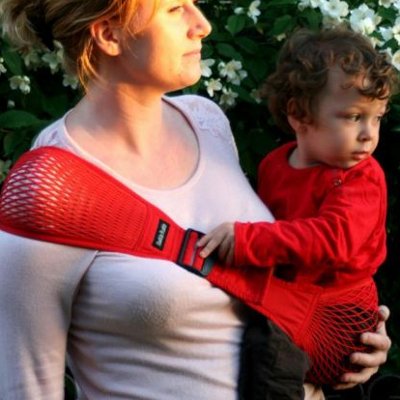 Kangura portabebés Portabebé Kantan Net Rojo