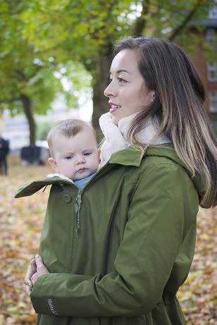 Kangura portabebés Abrigo de Porteo y Premamá Wallaby Forest Green