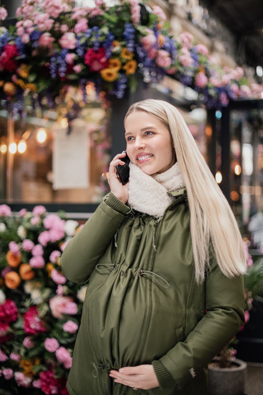 Kangura portabebés Abrigo de Porteo y Premamá Wallaby Forest Green