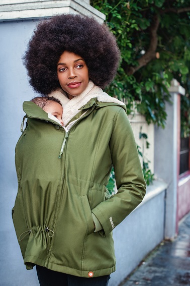 Kangura portabebés Abrigo de Porteo y Premamá Wallaby Forest Green