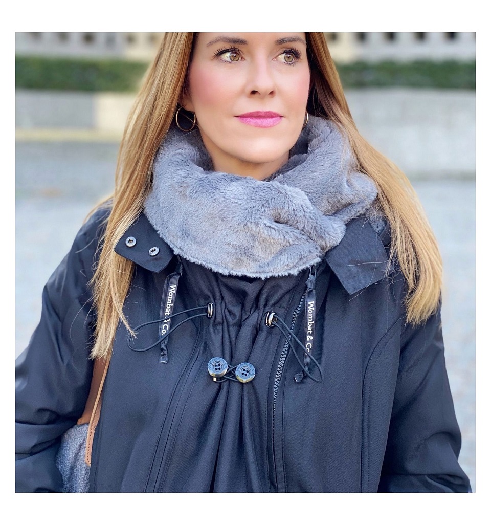 Kangura portabebés Abrigo de Porteo y Premamá Wallaby Charcoal Grey