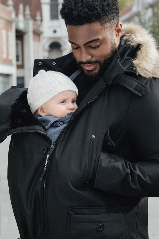 Kangura portabebés Abrigo Porteo Hombre Bandicoot Black