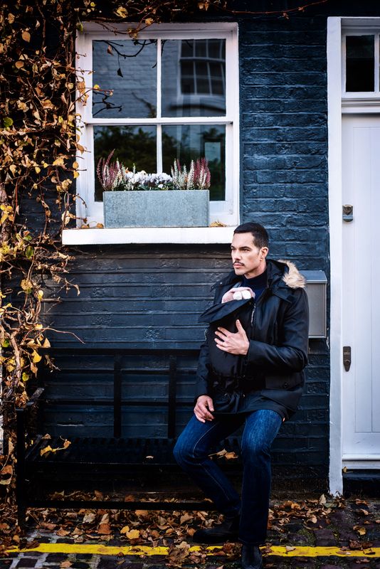 Kangura portabebés Abrigo Porteo Hombre Bandicoot Black