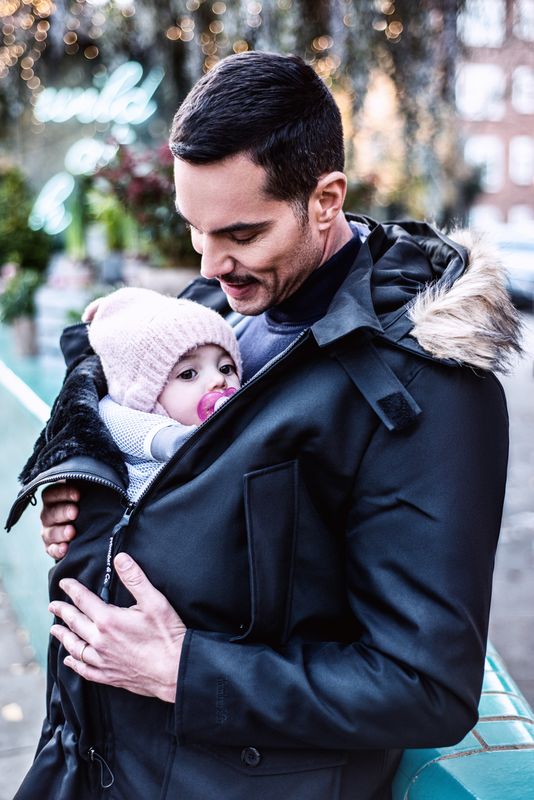 Kangura portabebés Abrigo Porteo Hombre Bandicoot Black