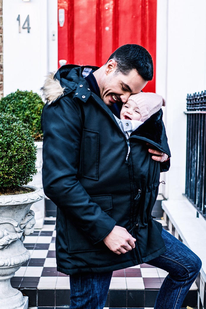 Kangura portabebés Abrigo Porteo Hombre Bandicoot Black