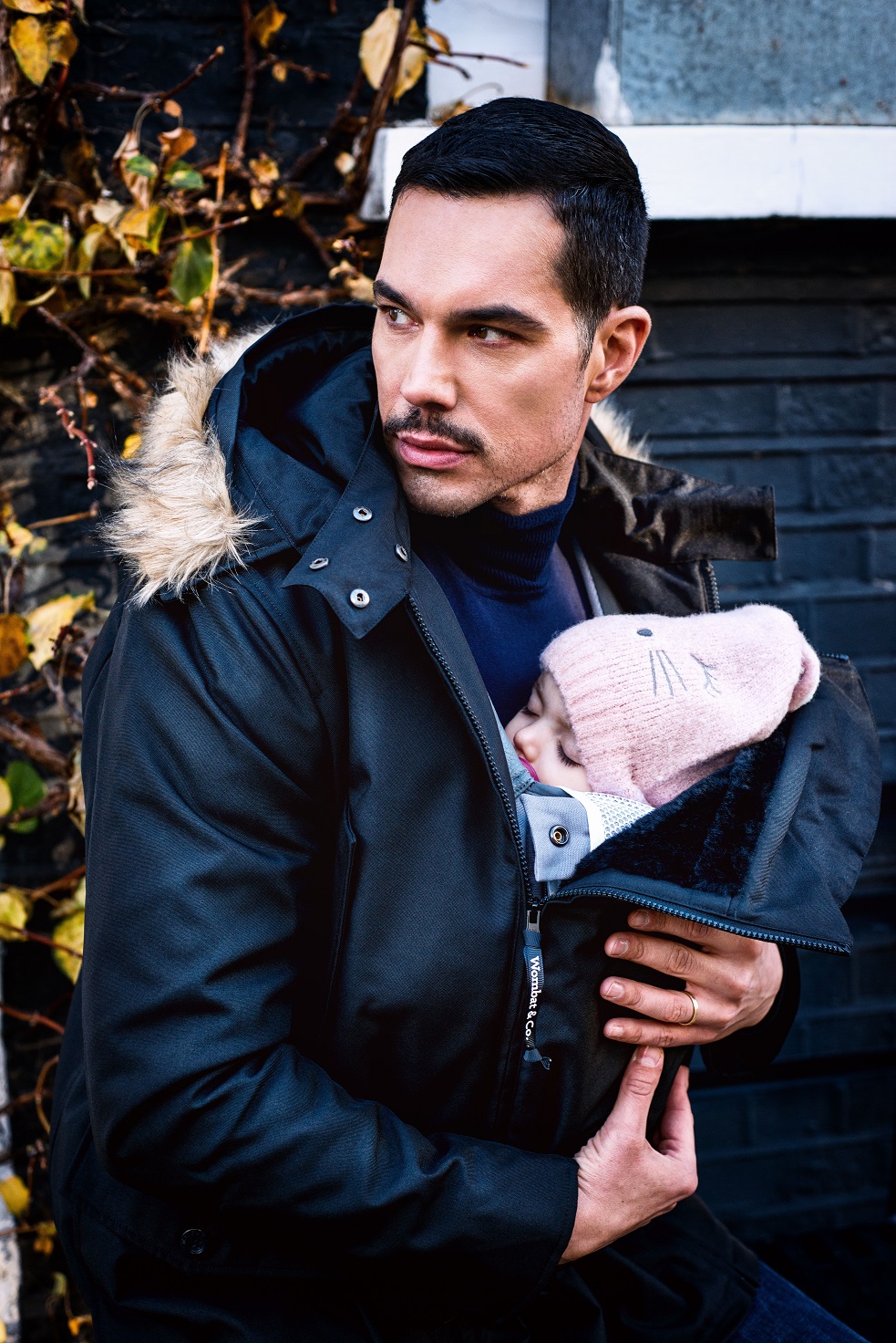 Kangura portabebés Abrigo Porteo Hombre Bandicoot Black