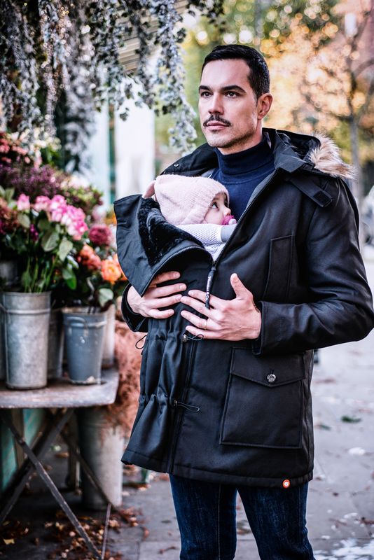 Kangura portabebés Abrigo Porteo Hombre Bandicoot Black