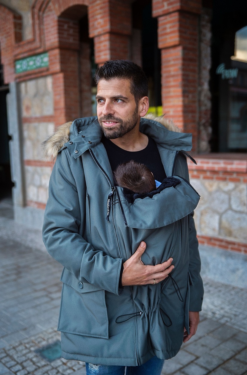 Kangura portabebés Abrigo Porteo Hombre Bandicoot Grey