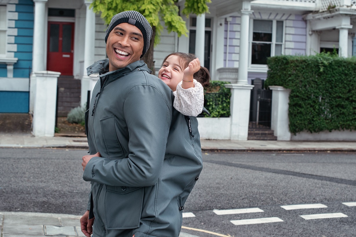 Kangura portabebés Abrigo Porteo Hombre Bandicoot Grey