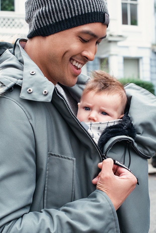 Kangura portabebés Abrigo Porteo Hombre Bandicoot Grey