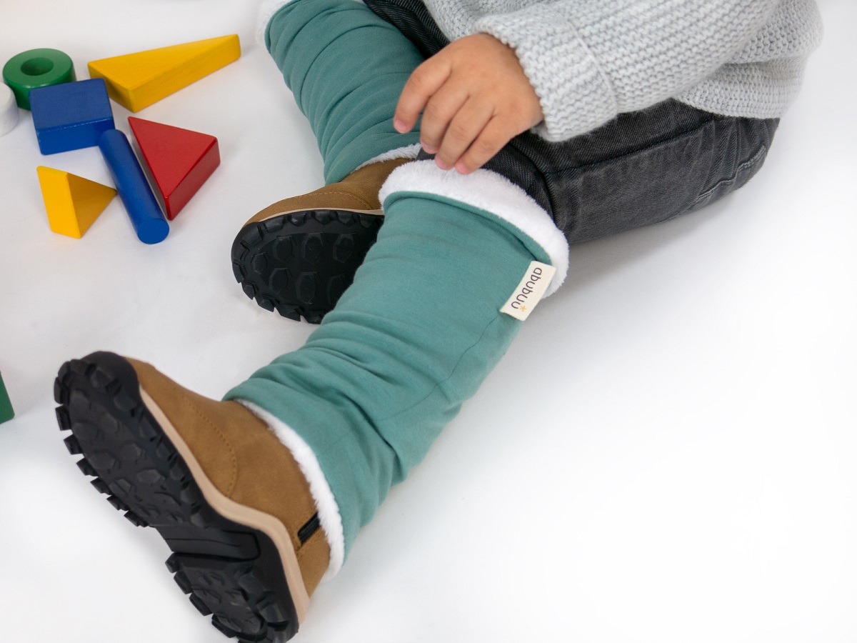 Kangura portabebés Calentadores de Porteo Abubuu Warm Warm Dusty Mint