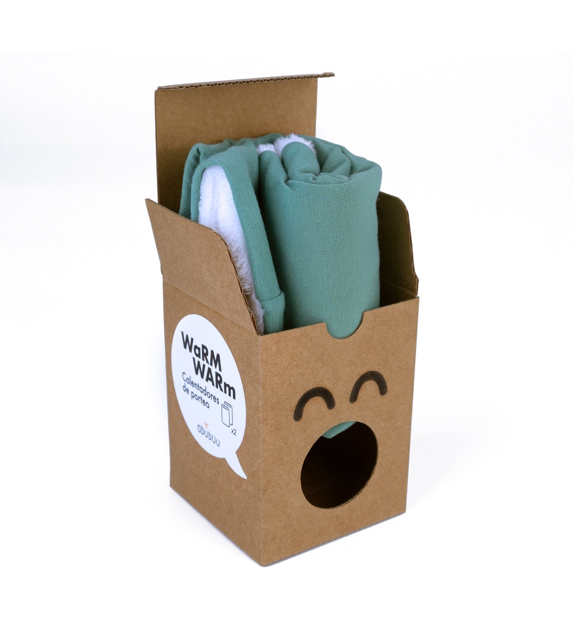 Kangura portabebés Calentadores de Porteo Abubuu Warm Warm Dusty Mint