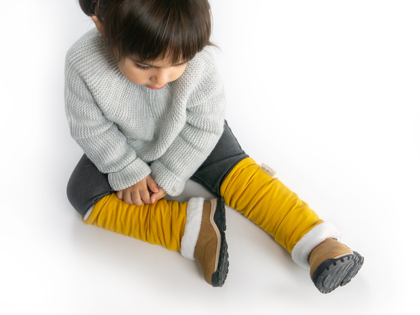 Kangura portabebés Calentadores de Porteo Abubuu Warm Warm Moutard