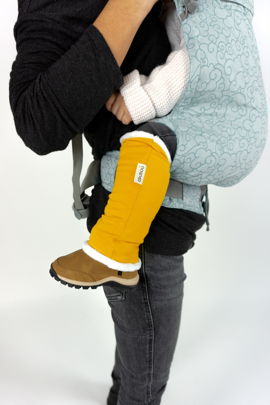 Kangura portabebés Calentadores de Porteo Abubuu Warm Warm Moutard