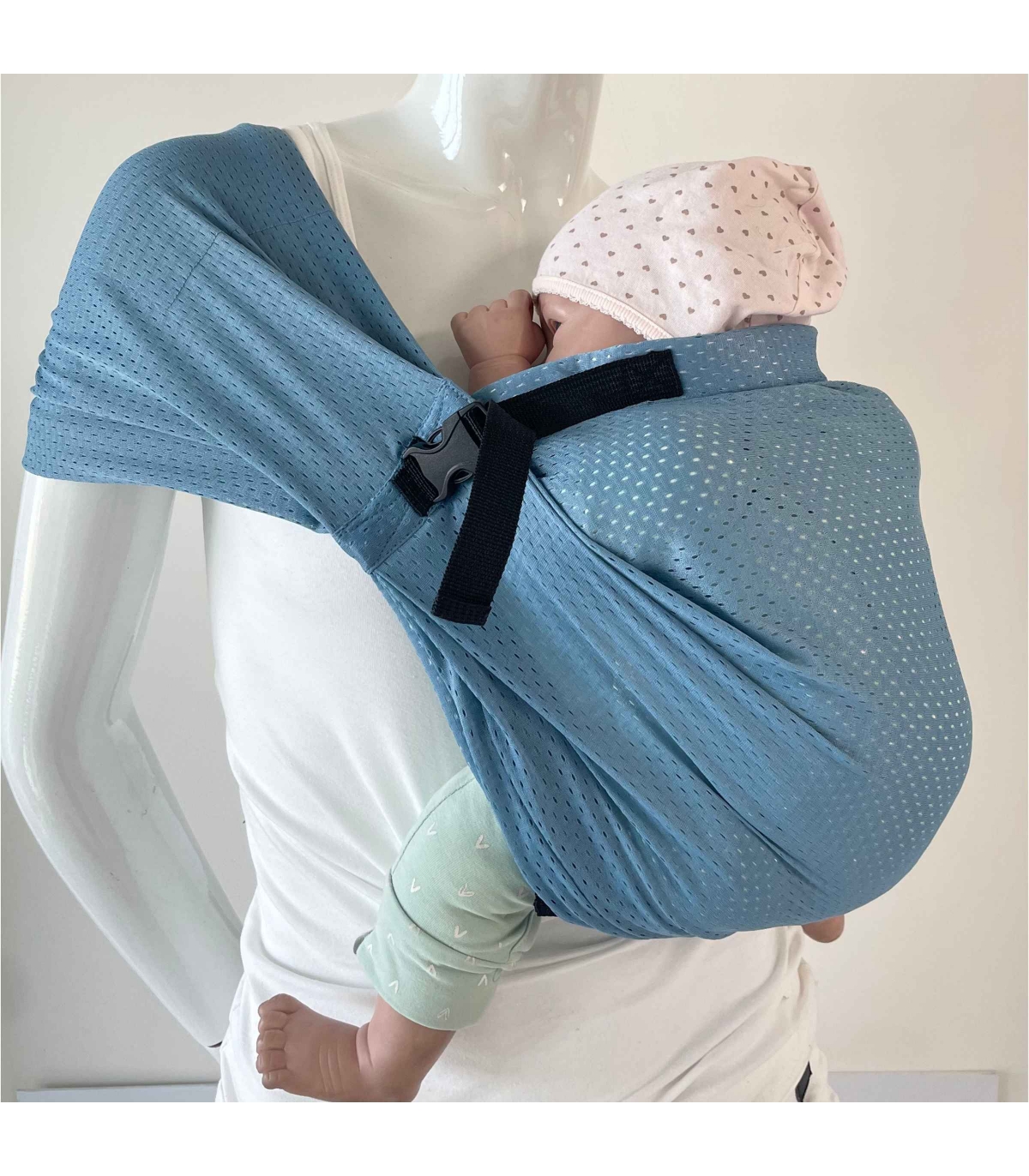 Kangura portabebés Bandolera Portabebé de Agua Minimonkey Blue