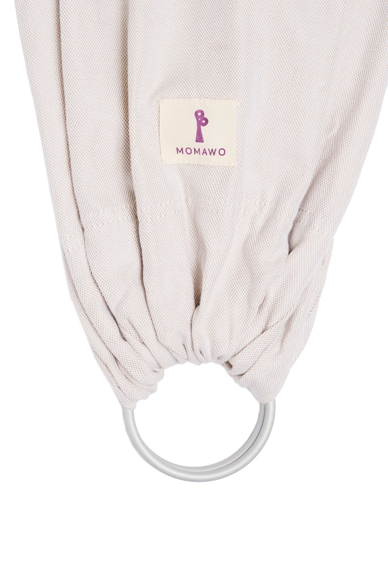 Kangura portabebés Bandolera Portabebé Momawo Fresh Sand Bambú