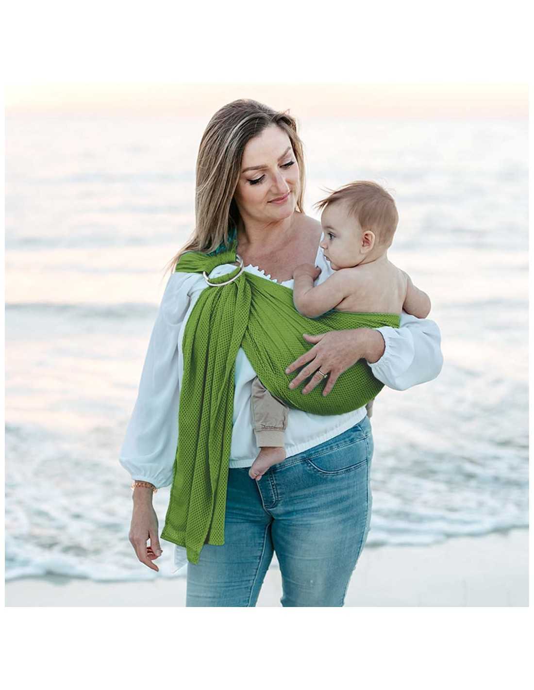 Kangura portabebés Bandolera Portabebé de Agua Quokkababy Green