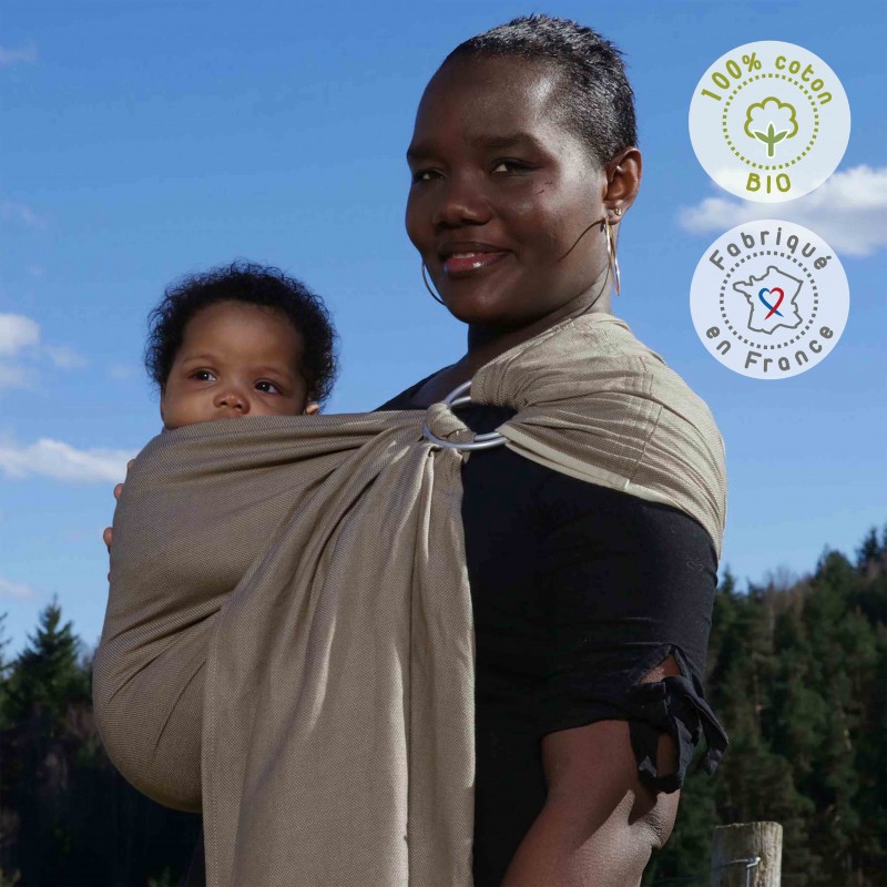 Kangura portabebés Bandolera portabebé Néobulle Néo'Sling Beige Sable