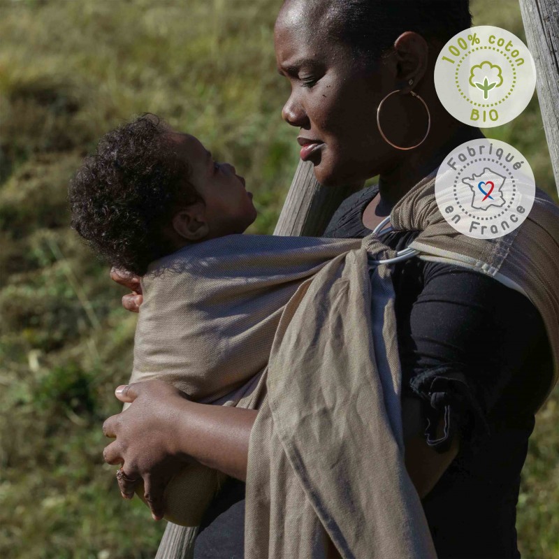 Kangura portabebés Bandolera portabebé Néobulle Néo'Sling Beige Sable