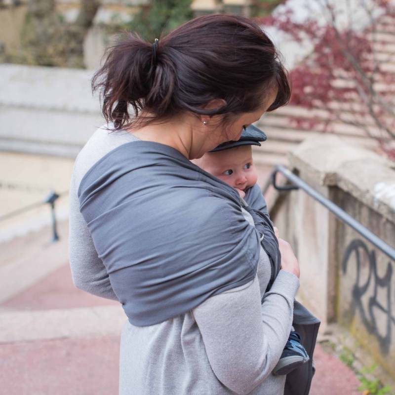 Kangura portabebés Bandolera portabebé Néobulle Néo'Sling Anthracite