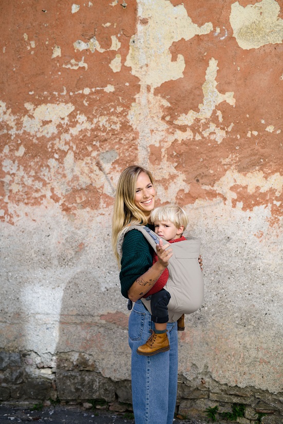 Kangura portabebés Mochila ergonómica Beco Toddler Ecru