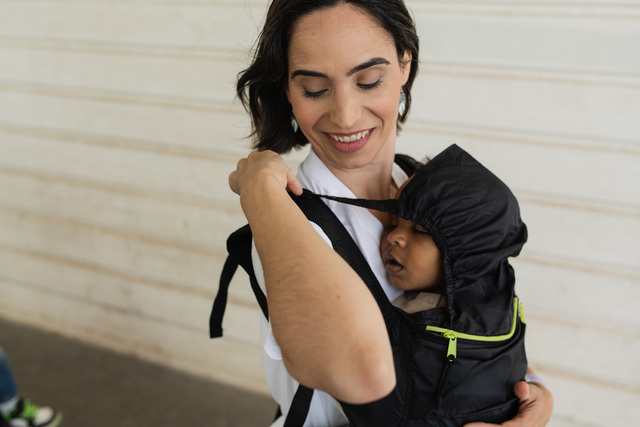 Kangura portabebés Mochila portabebés ultraligera Boba Air Black