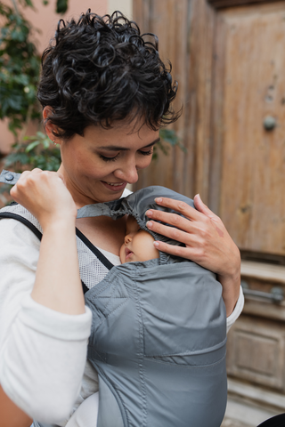 Kangura portabebés Mochila portabebés ultraligera Boba Air Grey