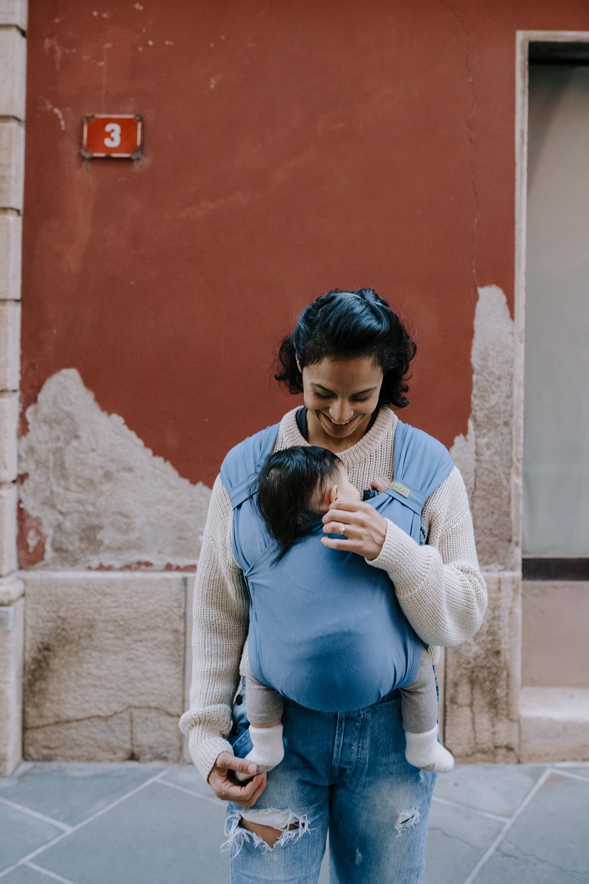 Kangura portabebés Portabebé Evolutivo Fular Mochila Boba Bliss Vintage Navy