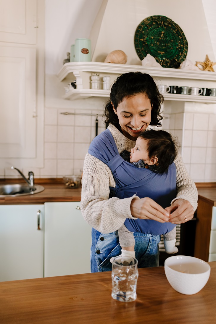Kangura portabebés Portabebé Evolutivo Fular Mochila Boba Bliss Vintage Navy