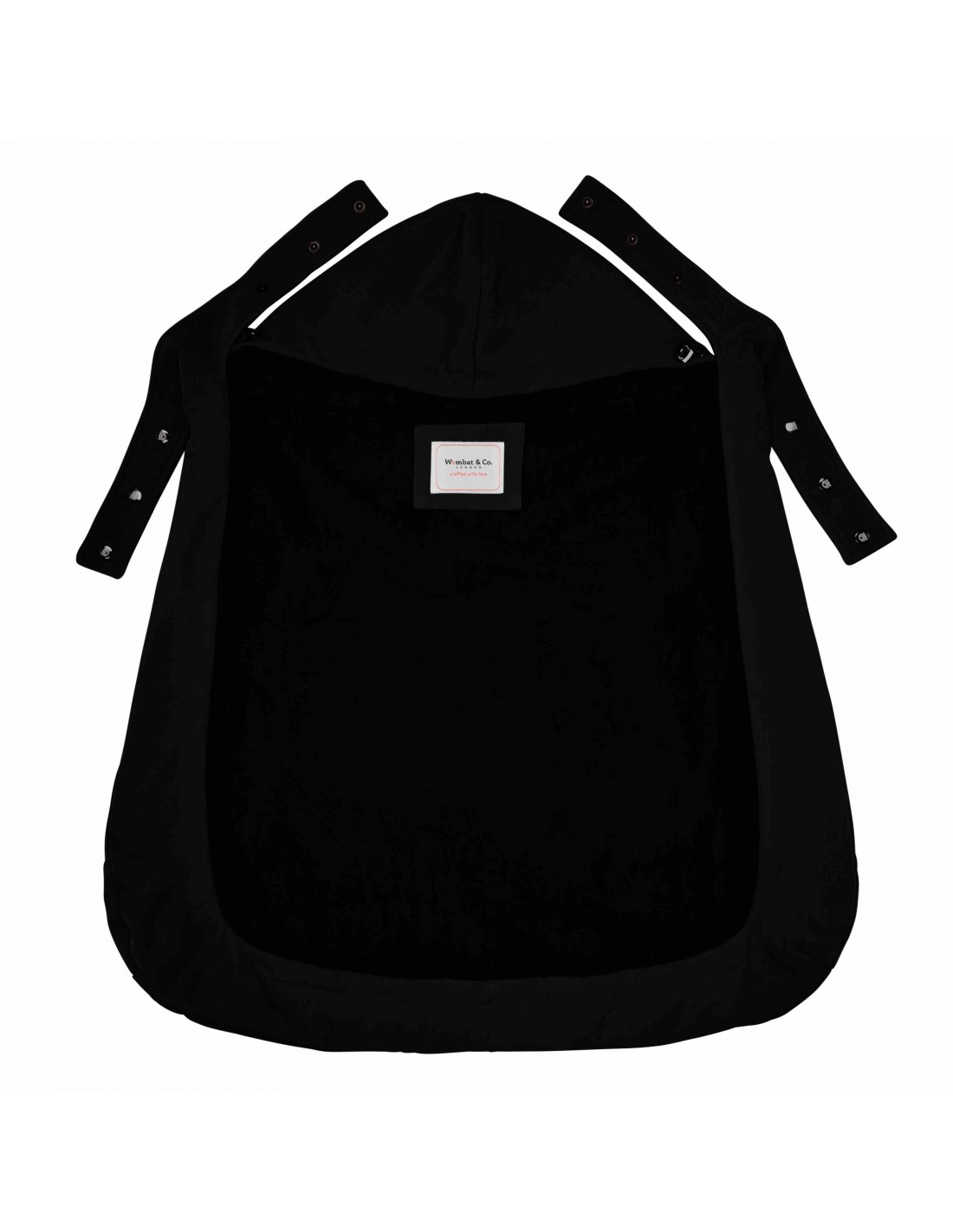 Kangura portabebés Cobertor de porteo Wombat Shell Black