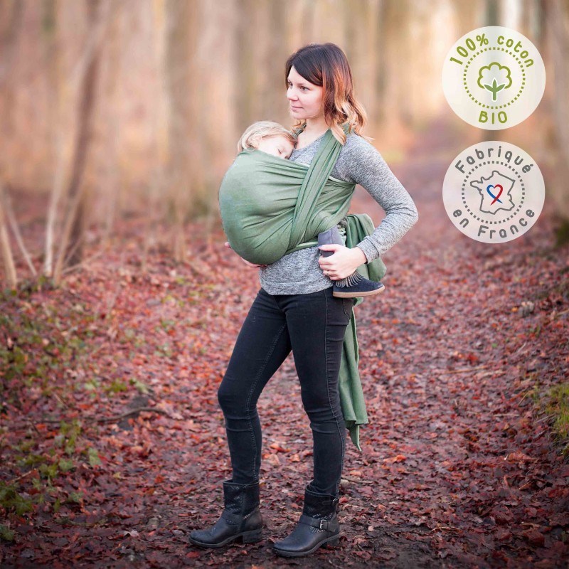 Kangura portabebés Fular portabebé Néobulle Vert Menthe