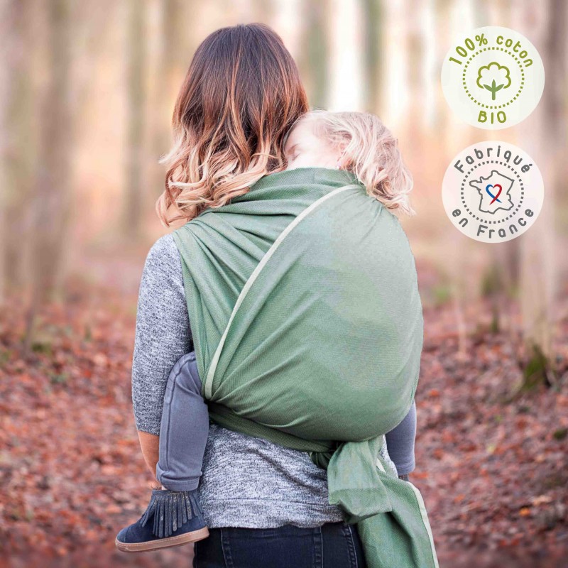 Kangura portabebés Fular portabebé Néobulle Vert Menthe