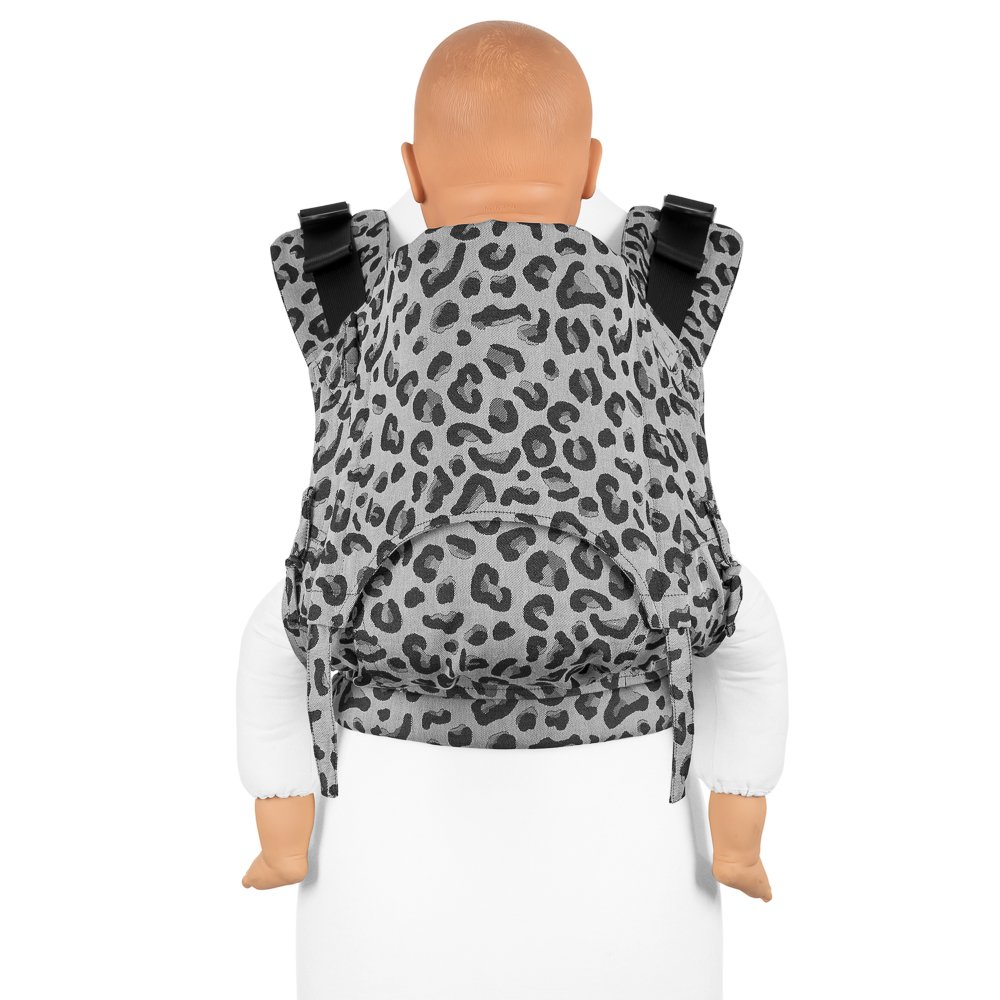 Kangura portabebés Mochila ergonómica Fidella Fusion Toddler 2.0 Leopard Silver
