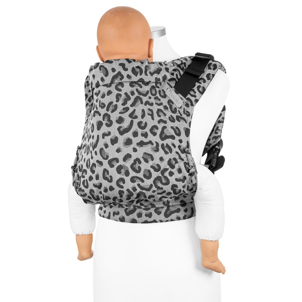 Kangura portabebés Mochila ergonómica Fidella Fusion Toddler 2.0 Leopard Silver