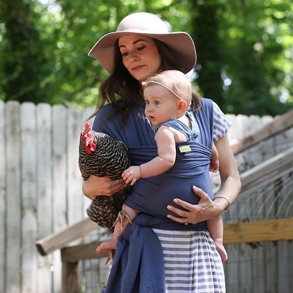 Kangura portabebés Fular elástico portabebé Boba Wrap Vintage Blue