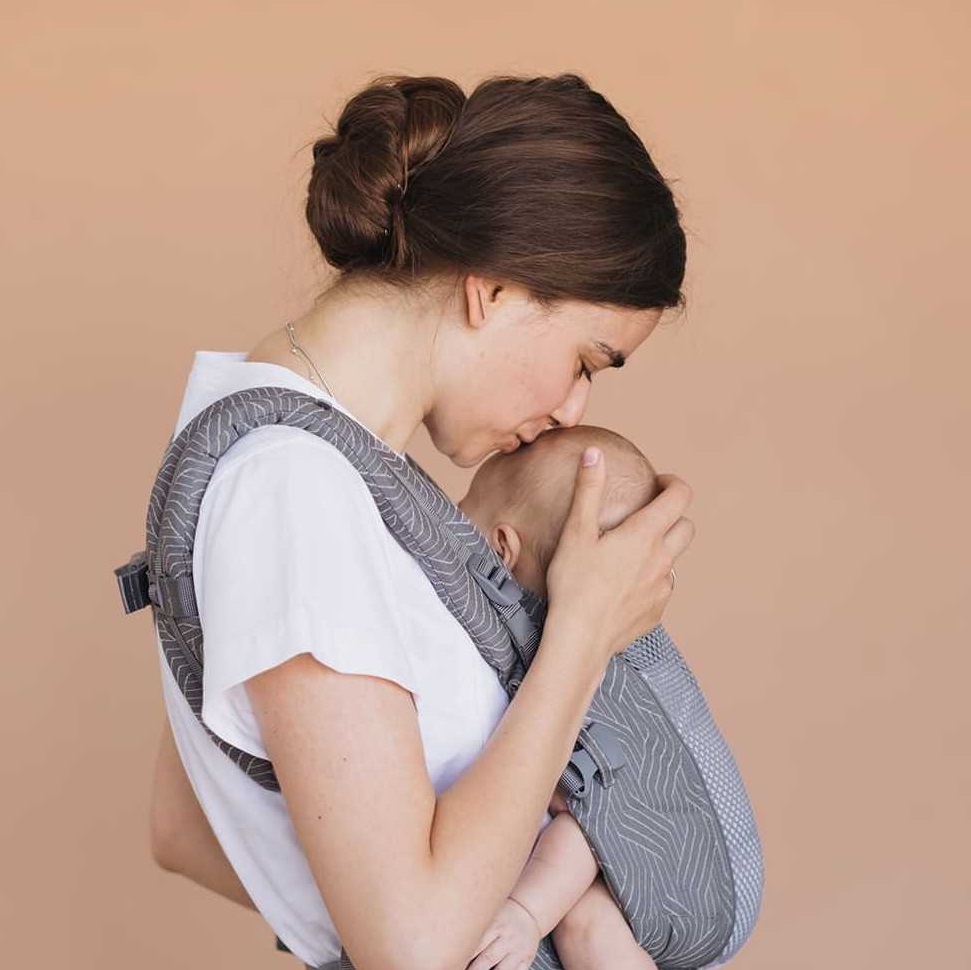 Kangura portabebés Mochila evolutiva Love and Carry One Wave (100% Algodón Orgánico)