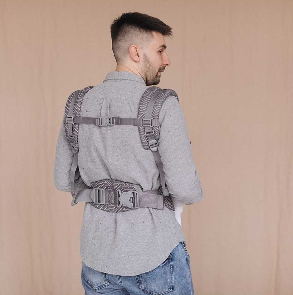 Kangura portabebés Mochila evolutiva Love and Carry One Wave (100% Algodón Orgánico)