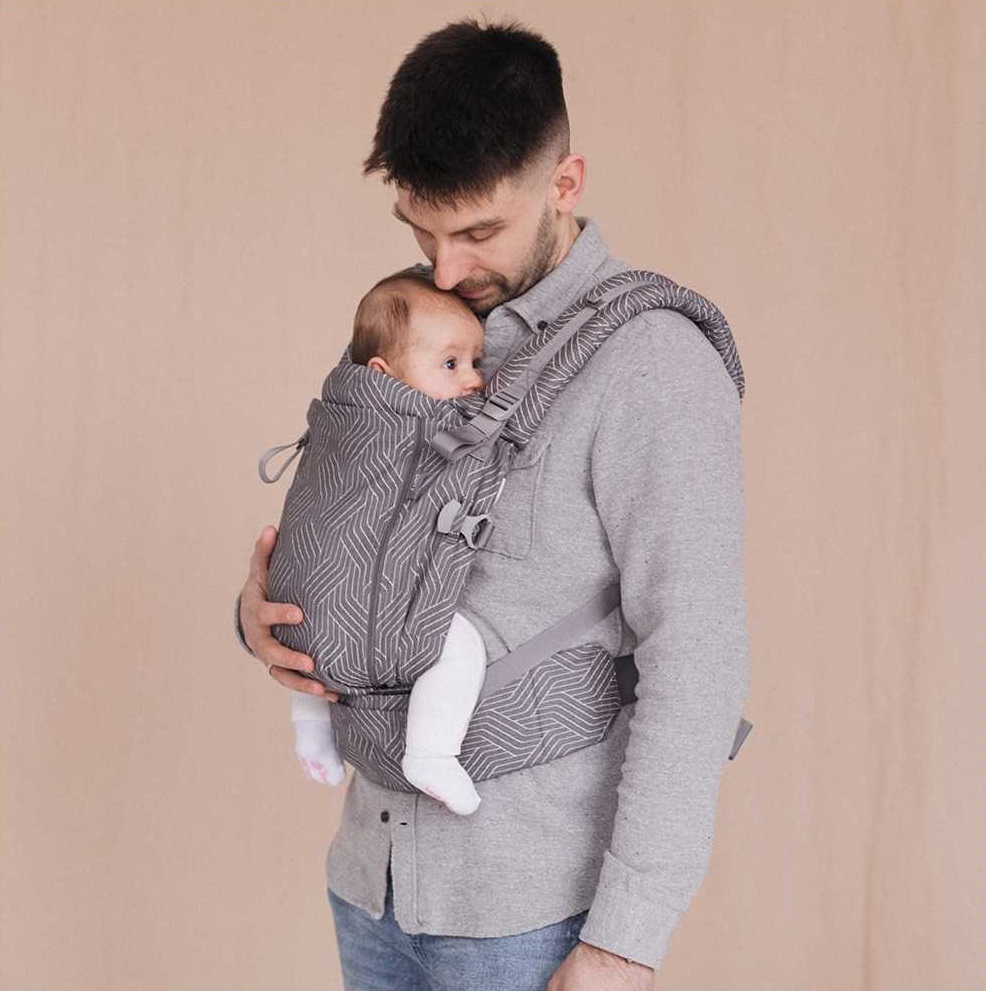 Kangura portabebés Mochila evolutiva Love and Carry One Wave (100% Algodón Orgánico)