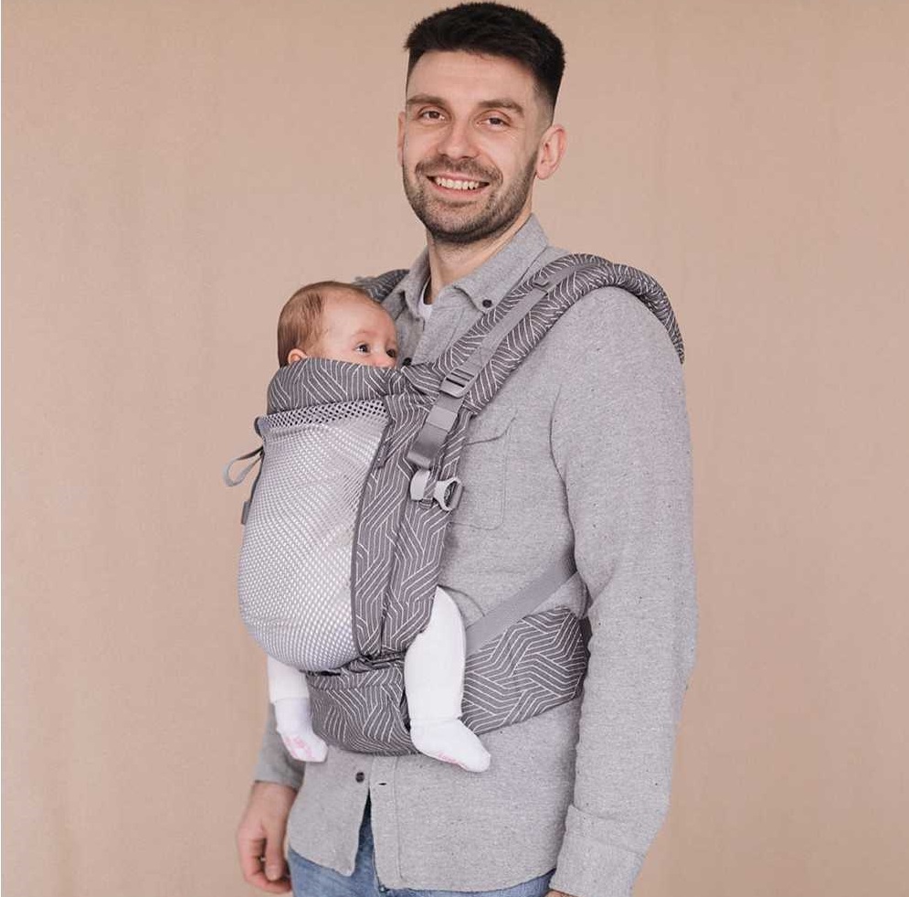 Kangura portabebés Mochila evolutiva Love and Carry One Wave (100% Algodón Orgánico)