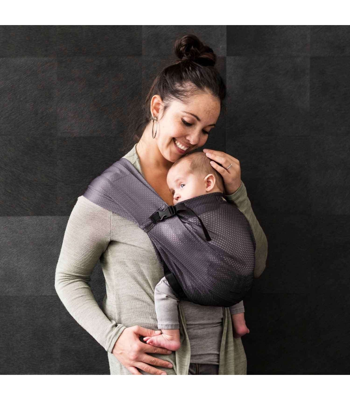 Kangura portabebés Bandolera Portabebé de Agua Minimonkey Grey