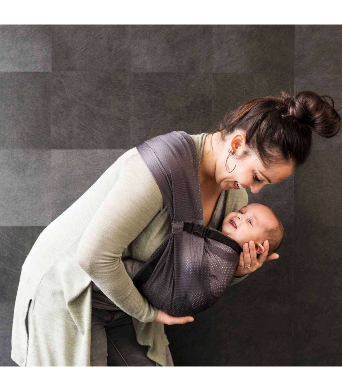 Kangura portabebés Bandolera Portabebé de Agua Minimonkey Grey