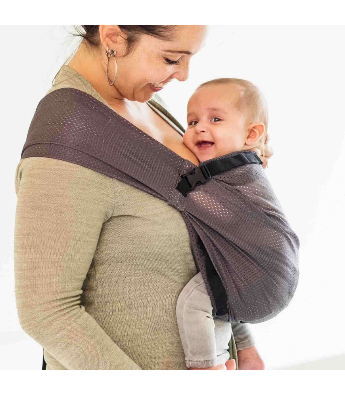 Kangura portabebés Bandolera Portabebé de Agua Minimonkey Grey