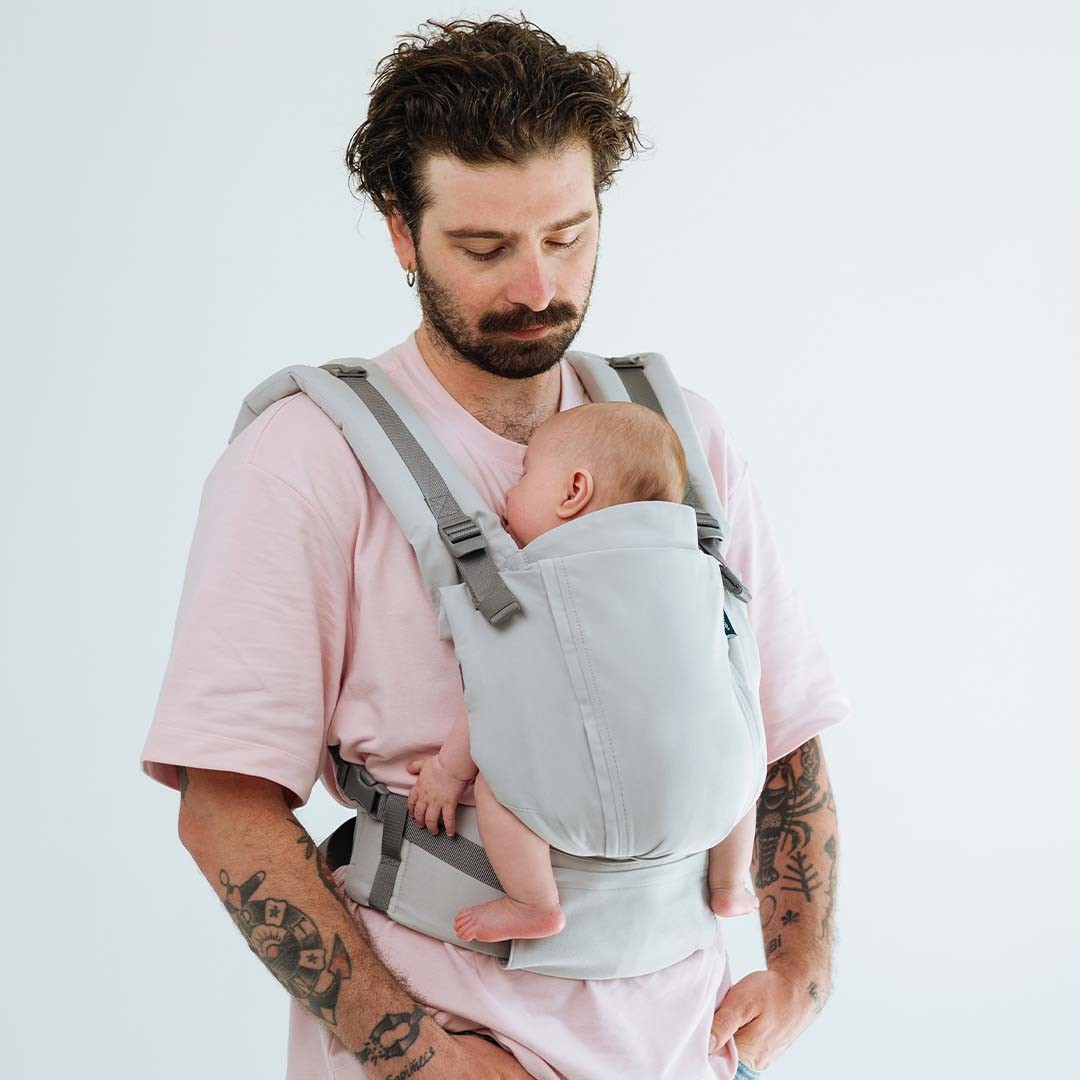 Kangura portabebés Mochila evolutiva Love and Carry One Evo Silver (100% Algodón)