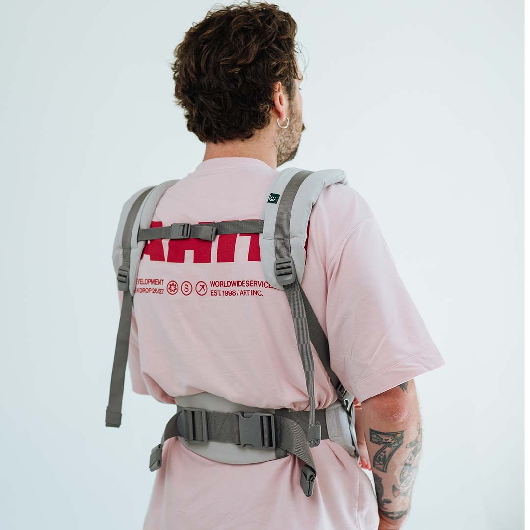 Kangura portabebés Mochila evolutiva Love and Carry One Evo Silver (100% Algodón)