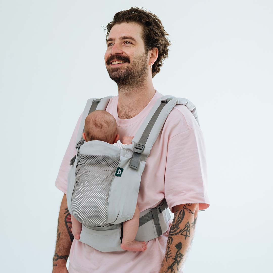 Kangura portabebés Mochila evolutiva Love and Carry One Evo Silver (100% Algodón)