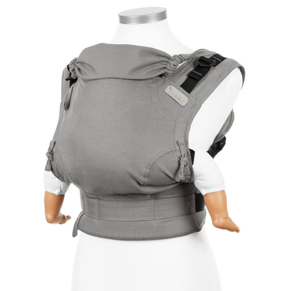 Kangura portabebés Mochila ergonómica Fidella Fusion Bebé Chevron Light Gray