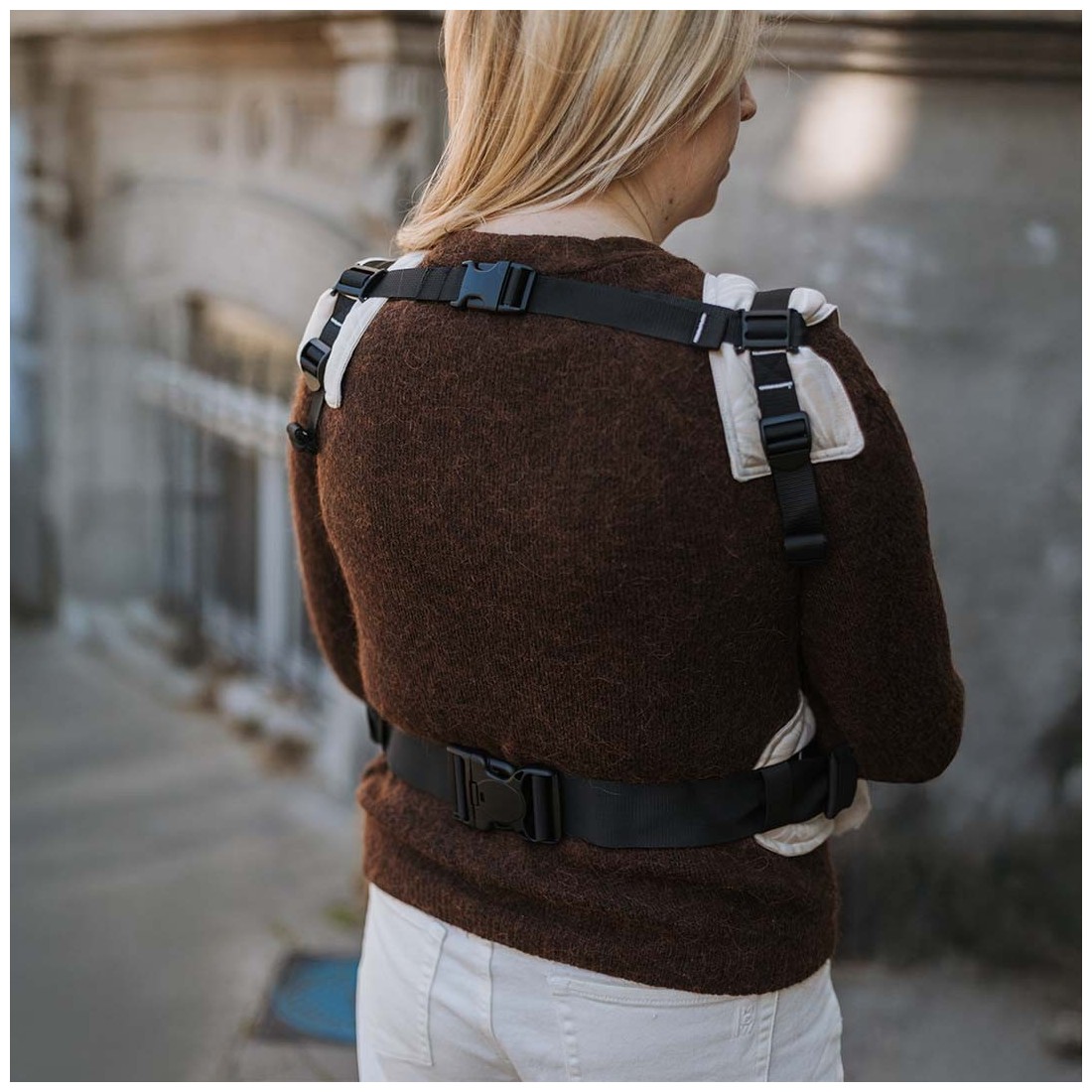 Kangura portabebés Mochila ergonómica Fidella Fusion Bebé Seashell Sand