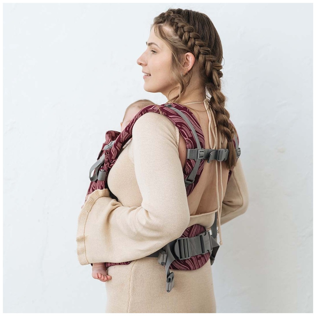 Kangura portabebés Mochila evolutiva Love and Carry One Coral (100% Algodón)