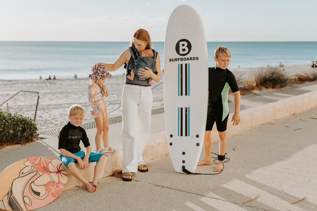 Kangura portabebés Mochila Evolutiva Portabebés Quokkababy E-Carrier Mesh Denim Blue