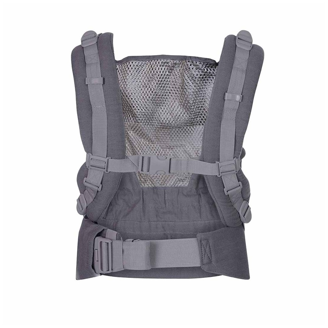 Kangura portabebés Mochila Evolutiva Portabebés Quokkababy E-Carrier Mesh Light Grey